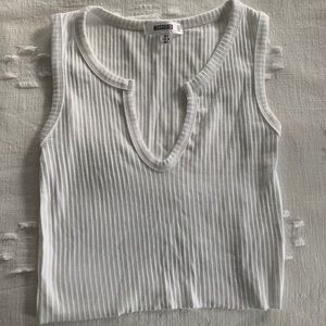 Misguided White Tank Top